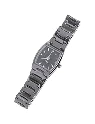 Orient Idea Ori-0299E Fashion Rectangular Stainless Steel Quartz Watch with Alloy Band for Women - White