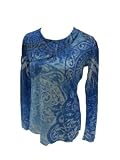 Laura Ashley Light Weight Top Blue/White Small