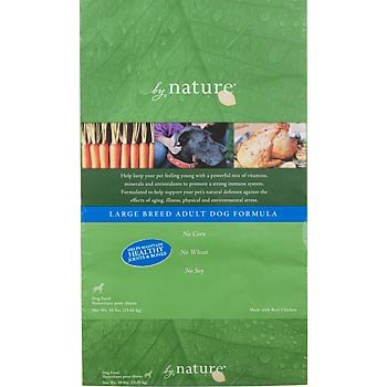 Large Breed Dog Food:By Nature Large Breed Adult Dry Dog Food, 30 lbs.