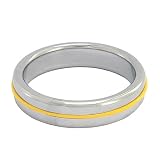 Produkt-Bild: Black Label - Stainless Steel Slim Cockring - Stahl Metall - gelb - 45 mm