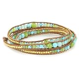Chan Luu Turquoise And Gold Vermeil Beads On L