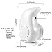 Mini Wireless Invisible Bluetooth Earphone, Smallest Wireless Headphone Earbuds Headset with In-ear Mic for Most Bluetooth Smartphones iPhone 6 Samsung S6 Edge Xiaomi Sony Lenovo HTC LG Moto (White)