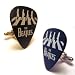 THE BEATLES ABBEY ROAD Silhouette Black and White Picks Pick Cufflinks Cuff Links