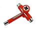 Reflex Utilitool Universal Skate Tool 8 in One Tool ORANGE Adjusts Action Nut Axle Wheel Nut Plate Mounting Nut Also Press or Remove Bearings Repair Stripped Threads on 8mm Axles Roller Derby Skaters