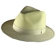 New Linen Cotton Mesh Safari Fedora Trilby Hat Beige Large / Extra Large