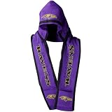 Baltimore Ravens 2011 Team Stripe Hooded Knit Scarf w/ Pockets