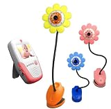 Electronics : Portable 2.5-Inch LCD Video Color Baby Monitor 2.4GHz Wireless Camera Daisy-(Day & Night) (Video & Audio) Infant Nursery Monitor with rechargeable receiver w/ 3 Packs CCTV NightVision Surveillance Cameras