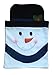 LIHAO 4 Pieces Snowman Chair Back Covers for Christmas Kitchen Dinner Decor