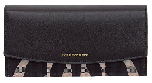 (バーバリー)BURBERRY 長財布 ポーター ホースフェリーチェック ゼブラ 4003897-STONE/BLACK [並行輸入品] 画像