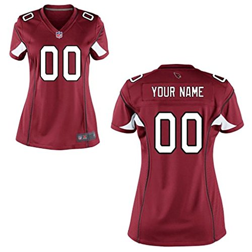 Arizona Cardinals Game Customized-Red Beanie Wells #26 Stitched Jersey Women Size L