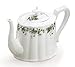Holiday Berry & Vine Porcelain Teapot with Gold Accents