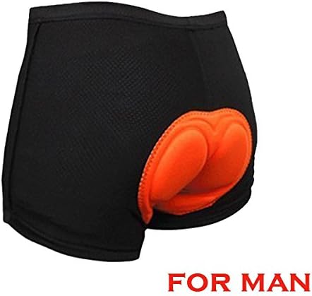 Men Cycling Bicycle Short Underwear 3D Gel Bike Pad Shorts Cushion Black Size XL