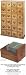 Leslie Dame Wood CD Storage Cabinet Librarian Style CD-456 Walnut