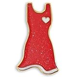 American Heart Month Red Dress Heart Disease Awareness Lapel Pin