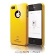 elago S4 Slim Fit Case for AT&T and Verizon iPhone 4 with Logo Protection Film (Sport Yellow)