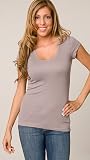 Splendid Ash Cap Sleeve Scoop Neck Tee
