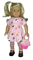 Cupcake Dress and Leggings. Fits 18" Dolls Like American Girl Doll