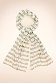 Per Una Cotton Rich Metallic Striped Scarf