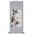 Handmade Bamboo & Plum Blossom Scroll Wall Art Painting