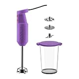 Bodum - Bistro Set - K11179-278Euro - Mixeur &Eacute;lectrique - 2 Disques + 1 Couteau + 1 Bol M&eacute;langeur - Violet