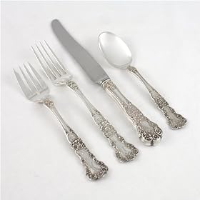 Buttercup by Gorham, Sterling Set of Silver Flatware, 8 4-Piece French Blade