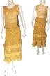 Skirt Set Georgette Embroidery Womens Casual Sundresses Size S (skts059)