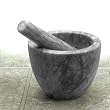 Large Grey Marble Mortar & Pestle