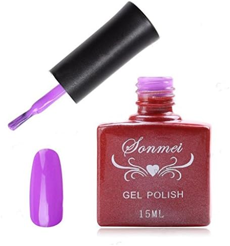 15ml Soak off Nail Art Polish Fluorescent Neon Luminous Varnish Glow Gel color 10 rose