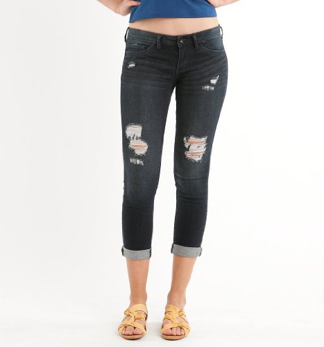 Bullhead Destroy Indigo Legging Crop Jeans