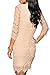 made2envy Allover Lace Three Fourth Sleeves Dress