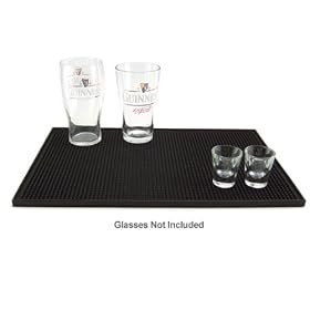 Buy 18'' x 12'' Bar Service Mat, Black now!