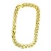 Skeleteen Rapper Gold Chain Accessory - 90s Hip Hop Fake Gold Costume Necklace - 1 Piece