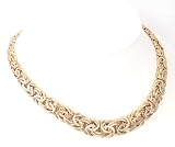 14K Graduated Byzantine Necklace