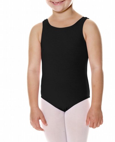 Danskin Girls 2-6x Butterfly Back Tank Leotard, Black, Small