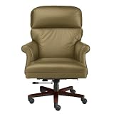High Back Leather Executive Chair Burgundy Leather/ Moab Frame