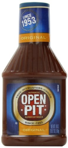 Open Pit Original Squeeze Bottle Barbecue Sauce 18 oz (Pack of 12)