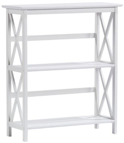 Montego 2 shelf Bookcase, LOW, WHITE On Sale