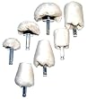 7 Peice Buffing Pad Set Cone, Mushroom, Cylinder, Shapes POLISH and BUFFING KIT for Mag Wheels, MANIFOLD, ALUMINUM, Stainless Steel, CHROME