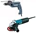Factory-Reconditioned Makita 5/8" Hammer Drill With 4-1/2" Grinder And Light HP1641X1-R