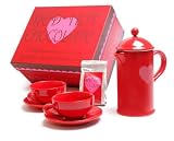 La Cafetiere Chocolatiere Hot Chocolate Gift Set, Red Hot