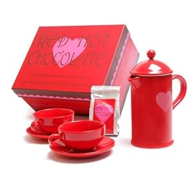 La Cafetiere Chocolatiere Hot Chocolate Gift Set, Red Hot