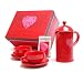 La Cafetiere Chocolatiere Hot Chocolate Gift Set, Red Hot