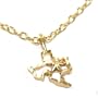 24k Gold Layered GL Texas State Charm Necklace with Star - 18" chain Lifetime Warranty! Comes Gift Boxed