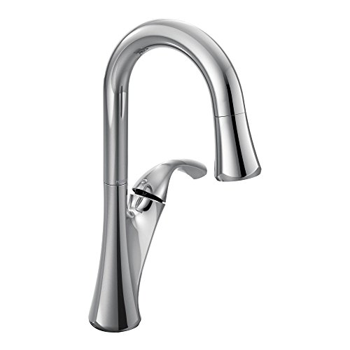 Moen 6124c Notch One Handle Chrome High Arc Pulldown Bar Faucet