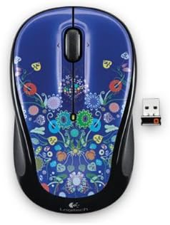 Logitech m317 wireless mouse Flower Blue 910-003250