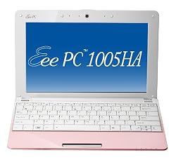 ASUS Eee PC Seashell 1005HA-MU17-PI 10.1-Inch Pink Netbook - 8.5 Hours of Battery Life (Windows 7 Starter)