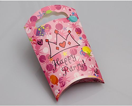 Happy Birthday Party Food Paper Bags Party Favor Bags -20 Pieces- Blue and Pink