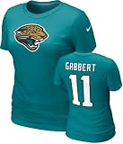 Blaine Gabbert #11 Women's Teal Nike Jacksonville Jaguars Name & Number T-Shirt