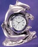 Diamond-Cut Dolphin Desk Clock