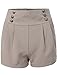 LE3NO Womens Lightweight High Waisted Nautical Sailor Shorts